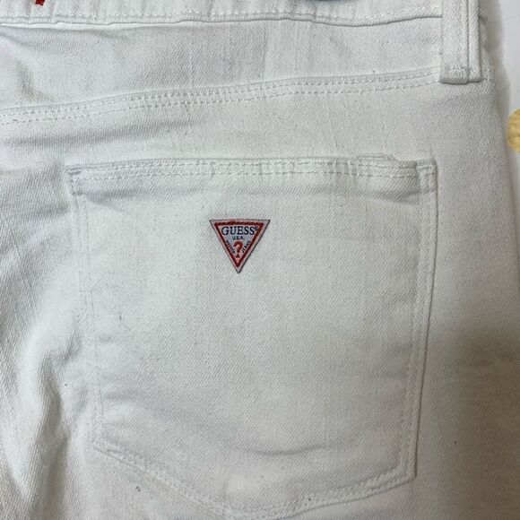 Guess emma fit mid rise skinny jeans white 29 - Picture 2 of 8